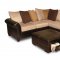 Multi-Tone Combo Microfiber Sectional Sofa w/Optional Ottoman