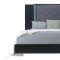 Ylime Bedroom Set 5Pc in Wavy Black by Global w/Options