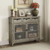 Vernon Console Table 90286 in Weathered Gray by Acme