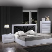 Bailey Bedroom in White by Global w/Platform Bed & Options