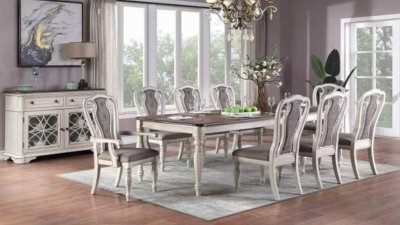 Florian Dining Room 5Pc Set DN01653 Oak & Antique White by Acme
