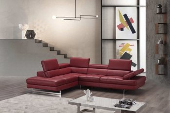 A761 Sectional Sofa in Red Leather by J&M [JMSS-A761 Red]