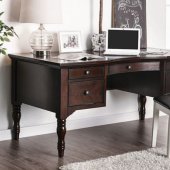 Lewis Office Desk CM-DK5055 in Dark Walnut w/Options