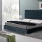 Leonor Bedroom by ESF w/Blue Velvet Storage Bed & Options