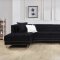 LCL-010 Sectional Sofa in Black Velvet
