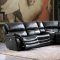 2711 Power Reclining Sectional Sofa in Dark Grey Leather by ESF
