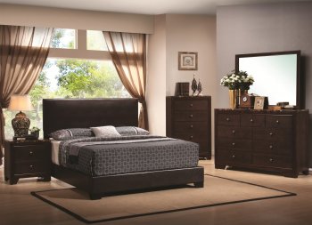 Conner Bedroom Set 300261 in Dark Walnut by Coaster w/Options [CRBS-300261 Conner]