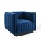 Conjure Accent Chair in Navy Performance Velvet by Modway