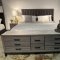 Laura Bedroom Set 5Pc in Gray by Global w/Case & Options