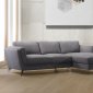 Beckett Sectional Sofa 57155 in Gray Fabric by Acme