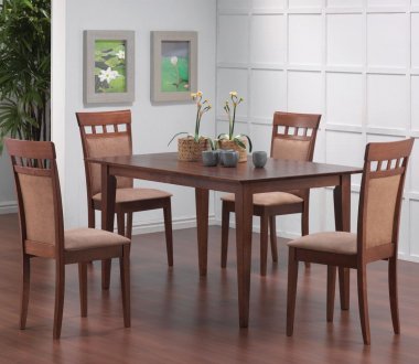 Gabriel Dining Set 5Pc 101771 by Coaster w/Optional Back Chairs