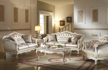 Chantelle Sofa 53540 in Rose Gold Fabric by Acme w/Options [AMS-53540 Chantelle]
