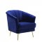 Eivor Sofa LV00210 in Blue Velvet by Acme w/Options