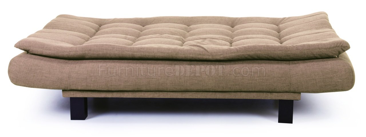 Sling Sofa Bed in Beige Woven Fabric by Beverly Hills