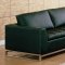 Black, White or Red Leather Modern 3PC Living Room Set