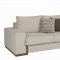 Cream Fabric Modern Sofa Bed & Loveseat Set w/Options