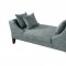 550947 Bench in Grey Fabric by Coaster