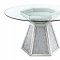 Quinn Dining Table 115561 by Coaster w/Optional Gray Chairs