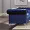 Bleker Sofa 509481 in Blue Velvet by Coaster w/Options