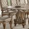 Orianne Dining Table 63790 in Antique Gold by Acme w/Options