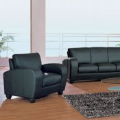 Black Leather Modern Living Room