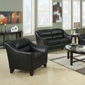 504531 Brooklyn Sofa in Black Bonded Leather by Coaster