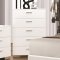 Felicity 203501 Bedroom Set 5Pc in White by Coaster