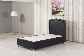 Casa Rest Kids Storage Bed in Black Leatherette by Casamode [CMKB-Casa Rest Black]