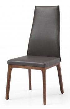 Windsor High Back Dining Chair Set of 2 by J&M in Dark Gray [JMDC-Windsor High Back]