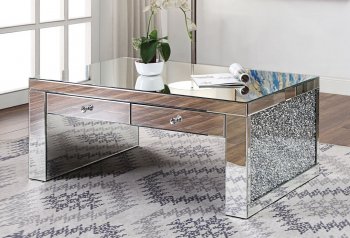 Noralie Coffee Table 81475 in Mirror by Acme w/Options [AMCT-81475-Noralie]