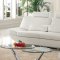S818W Sofa in White Italian Leather by Pantek w/Options