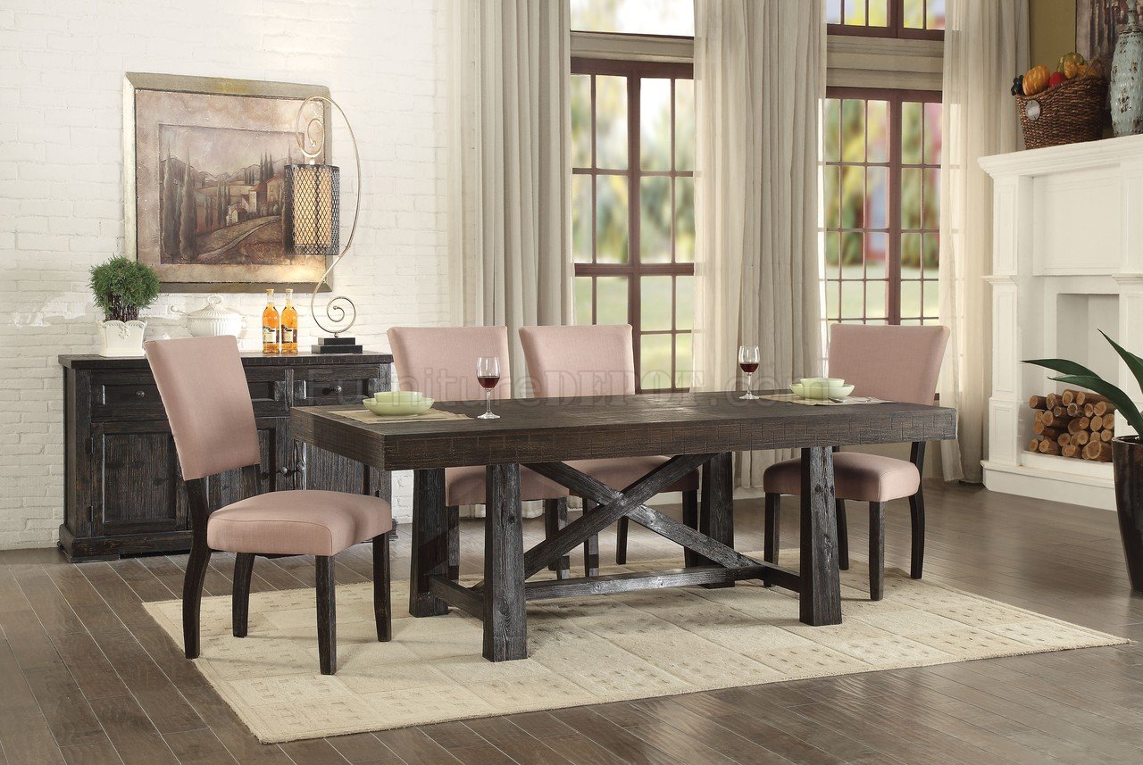 acme furniture kitchen table brown