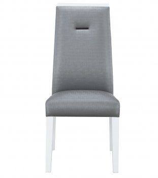 Ylime Dining Chairs Set of 4 in Gray PU by Global [GFDC-Ylime Gray]