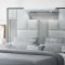 Oscar Upholstered Bed in Light Gray Velvet by Global