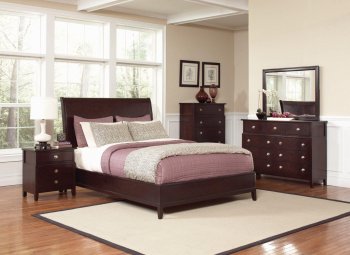 202651 Albright Bedroom by Coaster in Cherry w/Options [CRBS-202651 Albright]