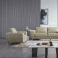 Julie Sofa in Taupe Leather Match by Beverly Hills w/Options