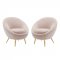 Circuit Accent Chair Set of 2 in Pink Velvet by Modway