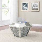 Noralie Coffee Table 88005 in Mirror by Acme