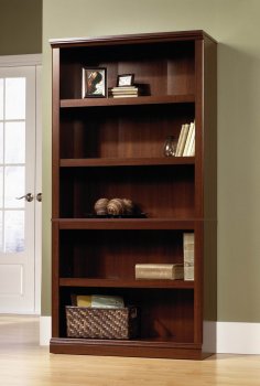 Select Cherry Finish Modern 5 Shelf Bookcase [CTCBC-SA412835]