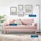 Valour Sofa in Pink Velvet Fabric by Modway w/Options