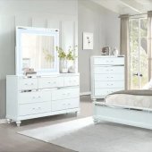 5189 Bedroom Set 5Pc in White by Lifestyle w/Options
