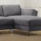 Beckett Sectional Sofa 57155 in Gray Fabric by Acme