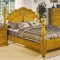Pine Finish Traditional Poster Bed w/Optional Casegoods