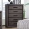 Conwy 5Pc Contemporary Bedroom Set CM7549 in Gray w/Options