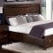 Warm Brown Cherry Finish Traditional Bedroom w/Storage Footboard