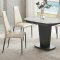 2417 Dining Table White Marble -ESF w/Optional 3405 Beige Chairs