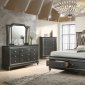 Kaitlyn Bedroom 27280 in Metallic Gray & PU by Acme w/Options