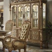 Dresden Buffet w/Hutch 63155 in Gold Tone Patina by Acme