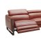 Nina Premium Power Motion Sectional Sofa in Ochre Leather - J&M