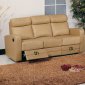 Slope Reclining Sofa by Beverly Hills in Taupe Leather Match